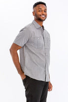 Men's Shirts Mens Short Sleeve Button Down Shirts 3 Color Options