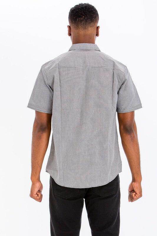 Mens Short Sleeve Button Down Shirts 3 Color Options - VacationGrabs