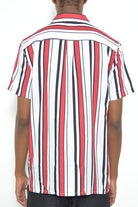 Men's Shirts Mens Short Sleeve Striped Button Down Shirt
