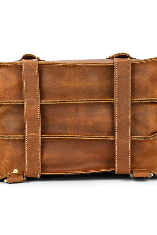 Luggage & Bags - Backpacks Mens Shoulder Strap Messenger Bag Or Backpack Crazy Horse Leather