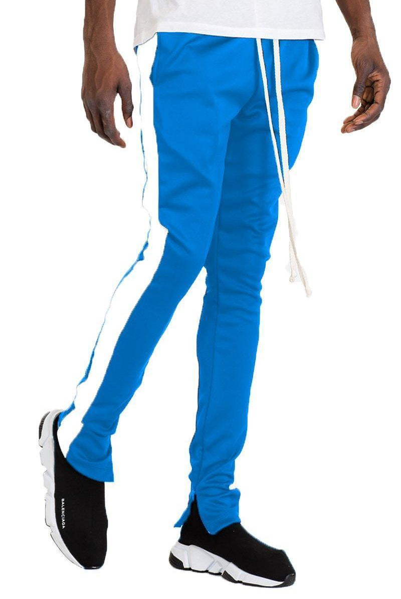 Men's Pants - Joggers Mens Sky Blue Slim Fit Track Pants Joggers
