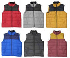 Mens Sleeveless Padded Winter Two Tone Vests - VacationGrabs