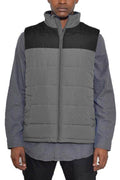 Mens Sleeveless Padded Winter Two Tone Vests - VacationGrabs