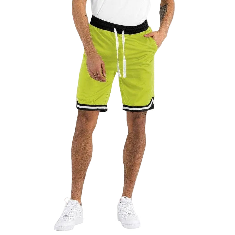 Mens Solid Athletic Basketball Sports Shorts - VacationGrabs