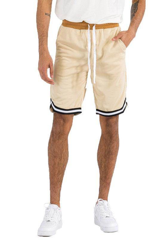 Mens Solid Athletic Basketball Sports Shorts - VacationGrabs