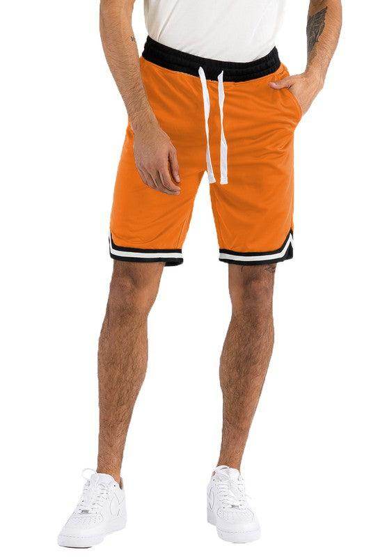 Mens Solid Athletic Basketball Sports Shorts - VacationGrabs