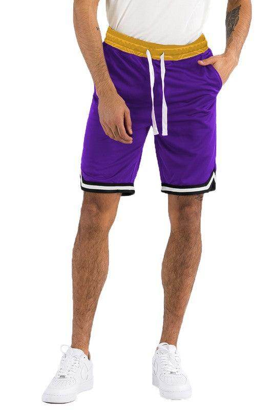 Mens Solid Athletic Basketball Sports Shorts - VacationGrabs