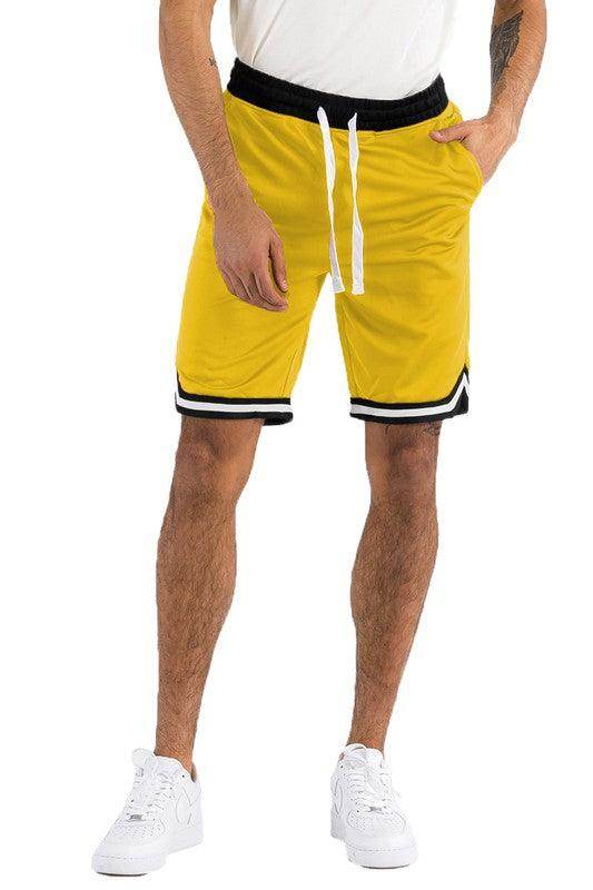Mens Solid Athletic Basketball Sports Shorts - VacationGrabs