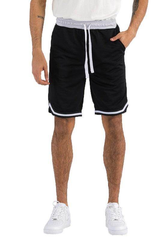 Mens Solid Athletic Basketball Sports Shorts - VacationGrabs