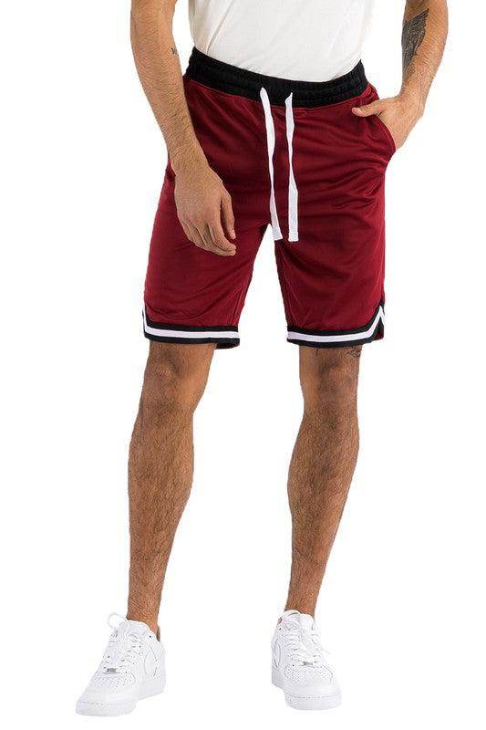 Mens Solid Athletic Basketball Sports Shorts - VacationGrabs