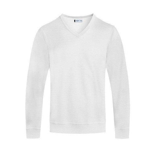 Mens Solid Color V-Neck Sweaters - VacationGrabs