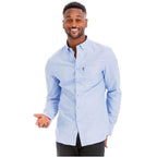 Mens Solid Long Sleeve Button Down - VacationGrabs