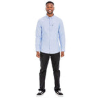 Mens Solid Long Sleeve Button Down - VacationGrabs