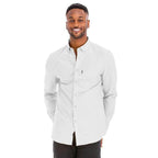 Mens Solid Long Sleeve Button Down - VacationGrabs