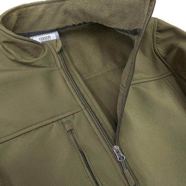Mens Solid Soft Shell Storm Tech Jacket Coat - VacationGrabs