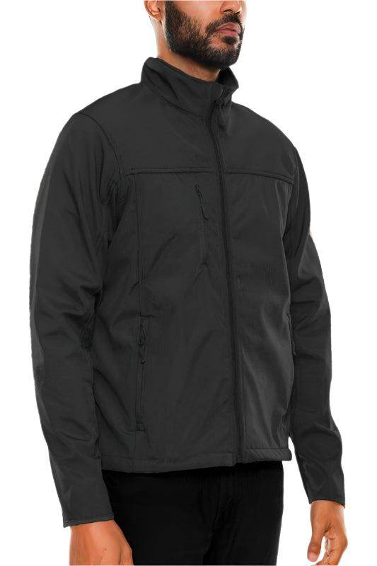 Mens Solid Soft Shell Storm Tech Jacket Coat - VacationGrabs