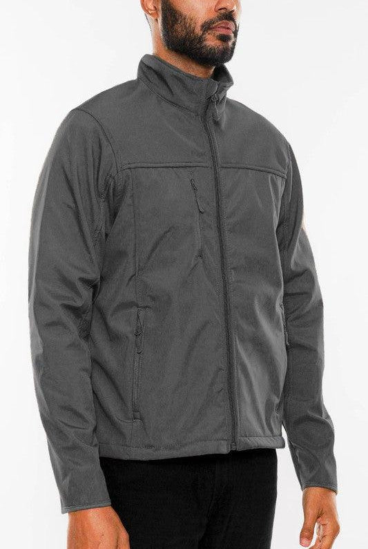 Men's Shirts Mens Solid Soft Shell Storm Tech Jacket Coat