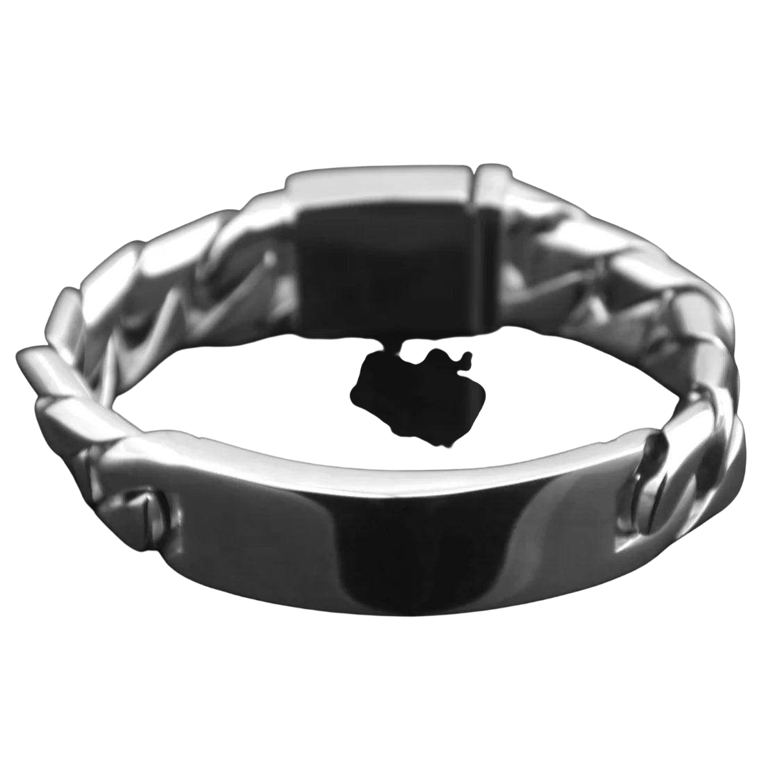 VacationGrabs Men's Stainless Steel ID Bracelet
