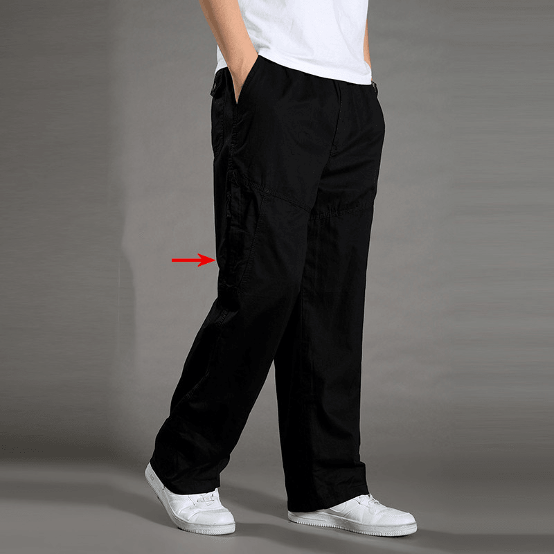 Mens Straight Leg Loose Jeans Classic Style Stretch Baggy Pants –  VacationGrabs