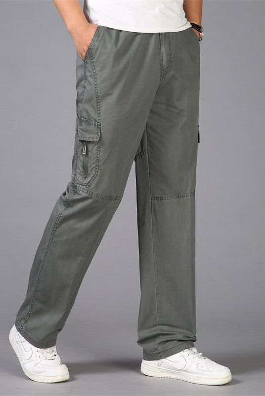 Men's Pants Mens Straight Leg Loose Cargo Pants Multi-Pocket Pant