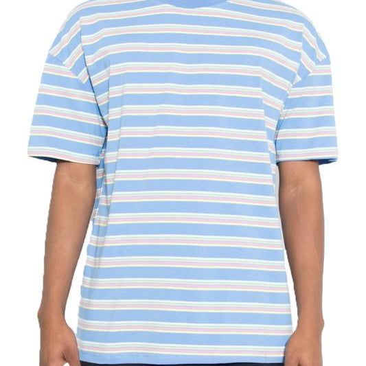 Men's Shirts - Tee's Mens Striped Round Neck T-Shirt