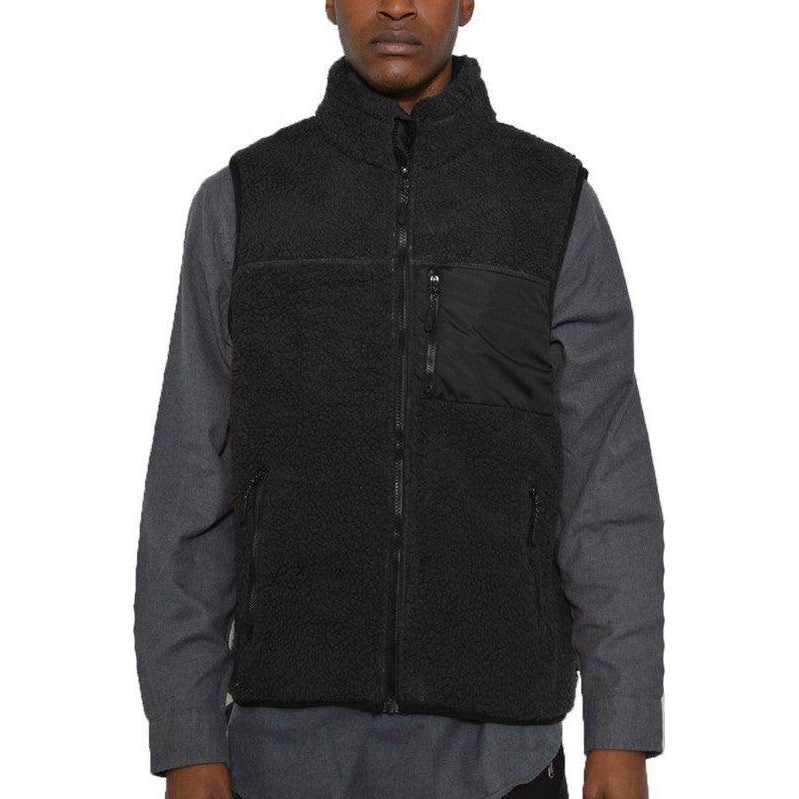 Mens Stylish Padded Sherpa Fleece Vests - VacationGrabs