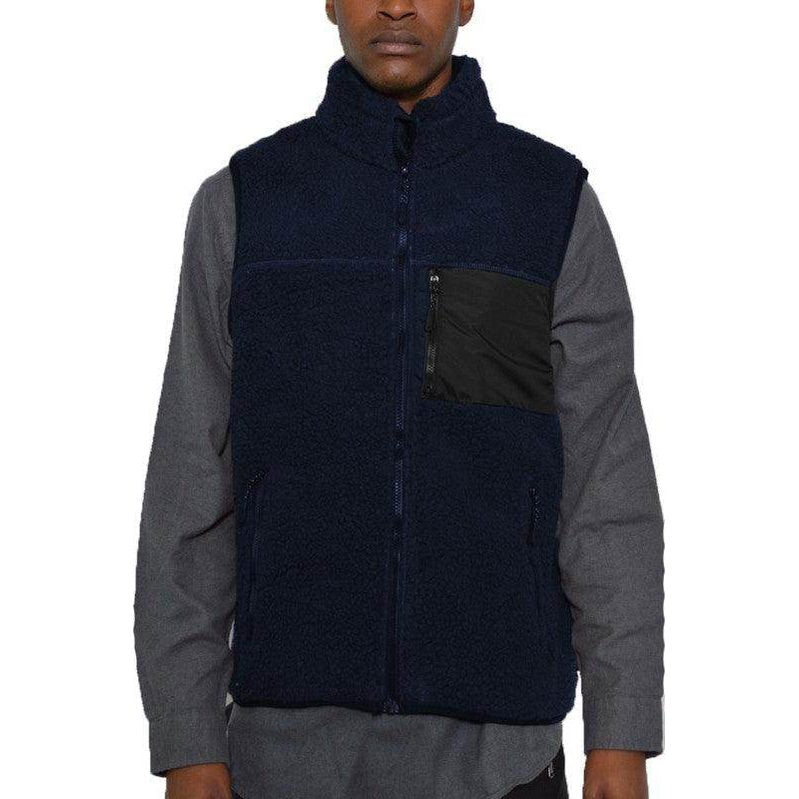 Mens Stylish Padded Sherpa Fleece Vests - VacationGrabs