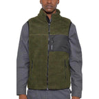 Mens Stylish Padded Sherpa Fleece Vests - VacationGrabs