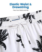 Mens Swim Trunks Compression Liner Quick Dry Zipper Pockets - VacationGrabs