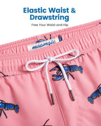 Mens Swim Trunks Compression Liner Quick Dry Zipper Pockets - VacationGrabs
