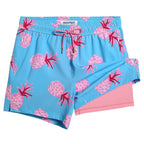 Mens Swim Trunks Compression Liner Quick Dry Zipper Pockets - VacationGrabs