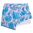 Mens Swim Trunks Compression Liner Quick Dry Zipper Pockets - VacationGrabs