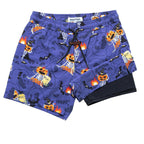 Mens Swim Trunks Compression Liner Quick Dry Zipper Pockets - VacationGrabs