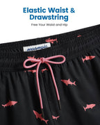 Mens Swim Trunks Compression Liner Quick Dry Zipper Pockets - VacationGrabs