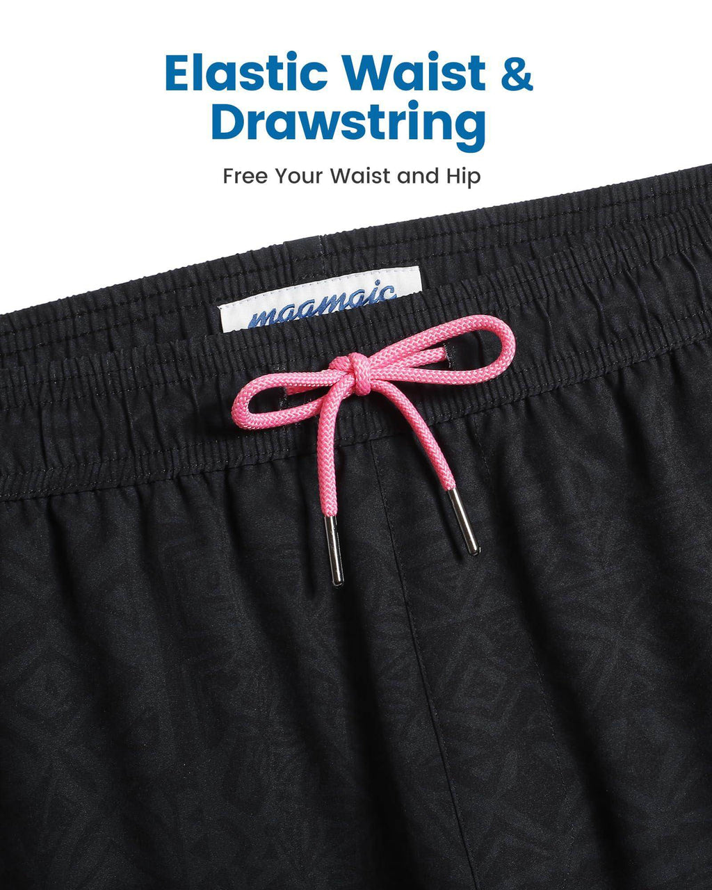 Mens Swim Trunks Compression Liner Quick Dry Zipper Pockets - VacationGrabs