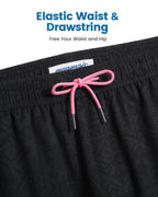 Mens Swim Trunks Compression Liner Quick Dry Zipper Pockets - VacationGrabs