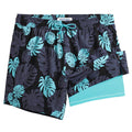 Mens Swim Trunks Compression Liner Quick Dry Zipper Pockets - VacationGrabs