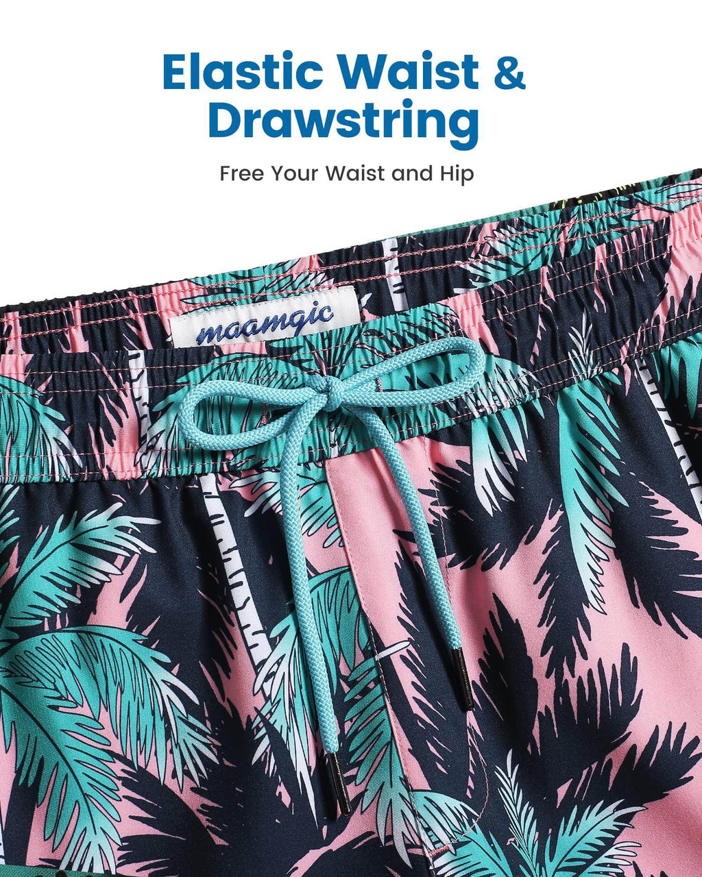 Mens Swim Trunks Compression Liner Quick Dry Zipper Pockets - VacationGrabs
