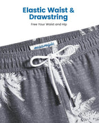 Mens Swim Trunks Compression Liner Quick Dry Zipper Pockets - VacationGrabs