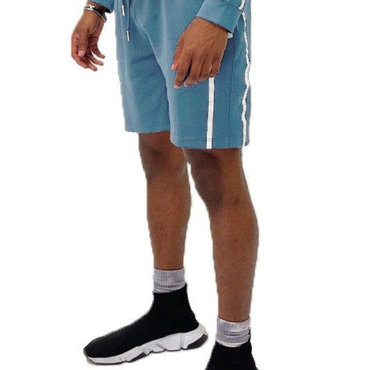 Men's Shorts Mens Taped Stripe Basketball Shorts