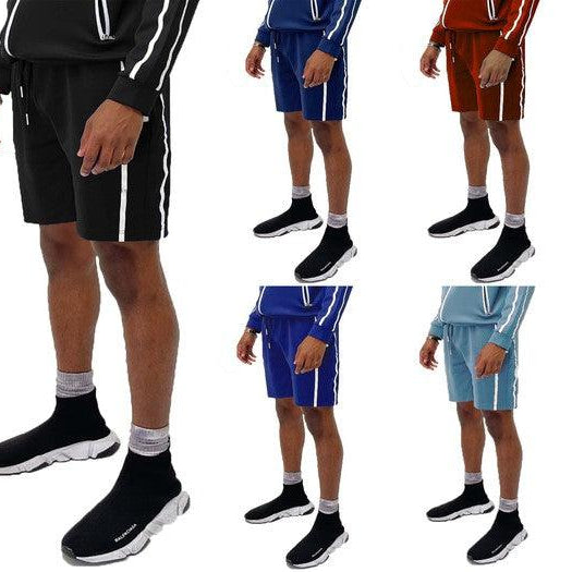 Men's Shorts Mens Taped Stripe Basketball Shorts