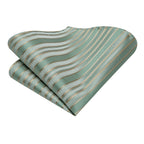 Mint green men's tie, silky fabric, ideal for formal occasions