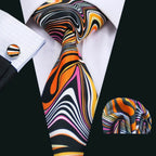 Men's ties in vibrant swirl pattern, perfect for formal occasions