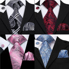 Mens ties in various colors and patterns for formal occasions