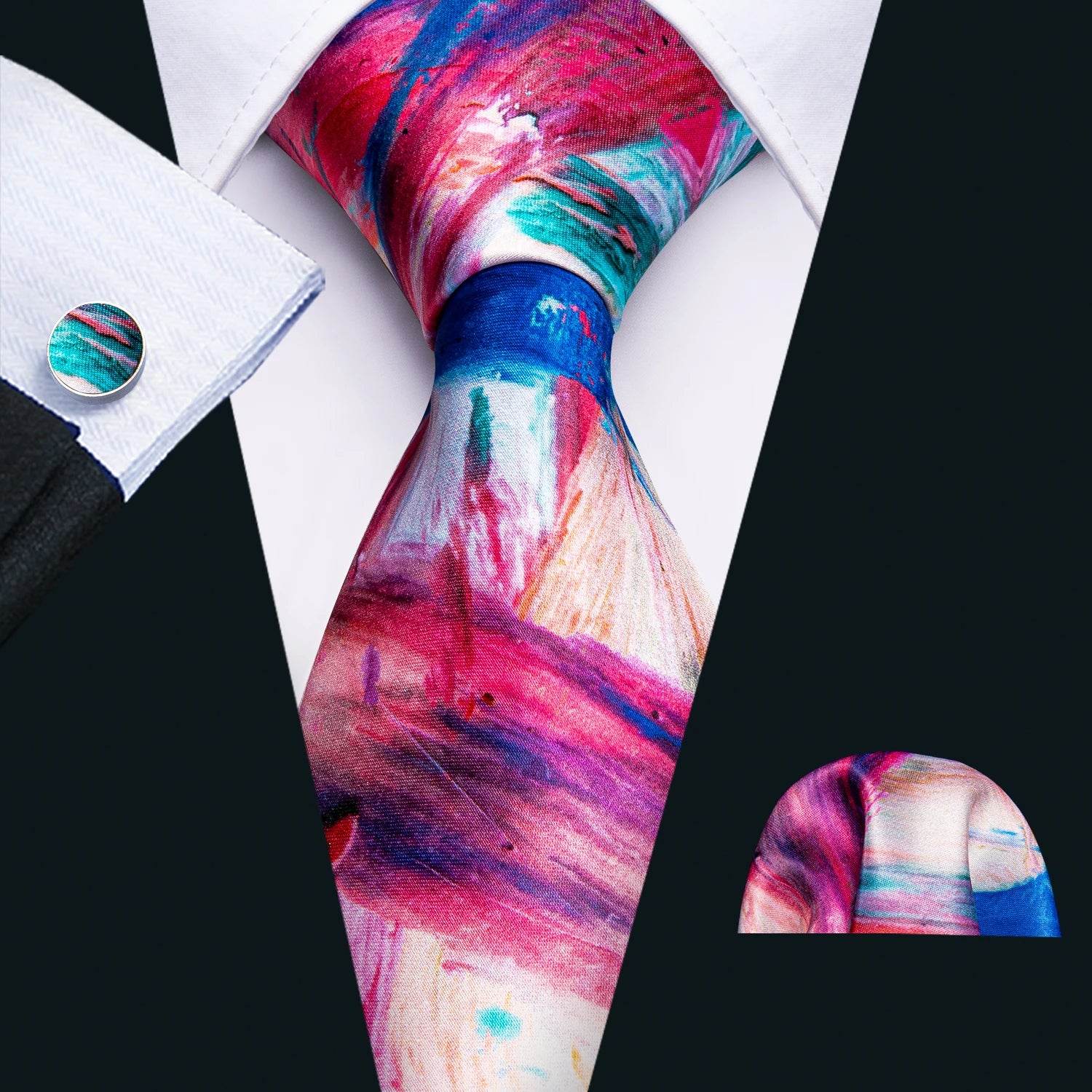 Colorful men's ties, silk material, perfect for stylish occasions
