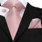 men's ties in soft pink, silk material, perfect for formal occasions