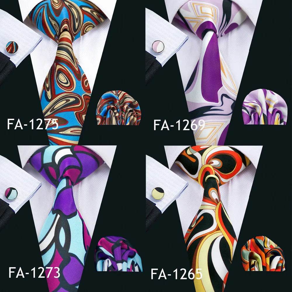 Vibrant men's ties in various patterns and colors for formal occasions