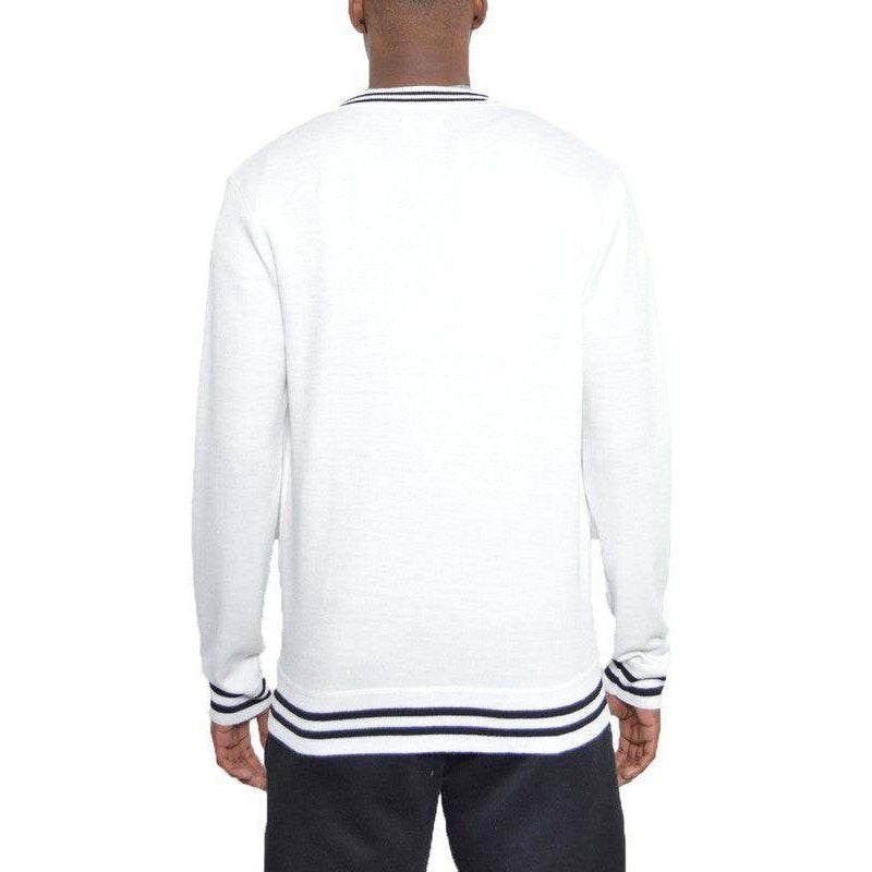 Mens Two Stripe Cardigan Sweaters - VacationGrabs