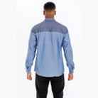 Men's two tone shirt by VacationGrabs featuring a stylish back design in soft fabrics