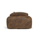Mens vintage leather backpack with a durable and stylish design for everyday use